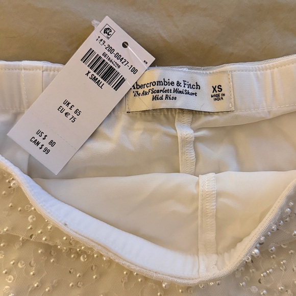 Abercrombie Scarlett Mini Skort Mid Rise - Picture 2 of 2